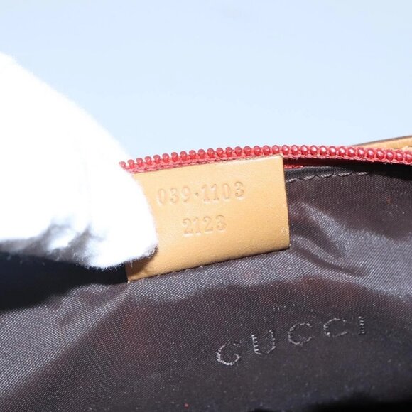 GUCCI Accessory Pouch Suede Orange 039 1103 Auth - Picture 14 of 16